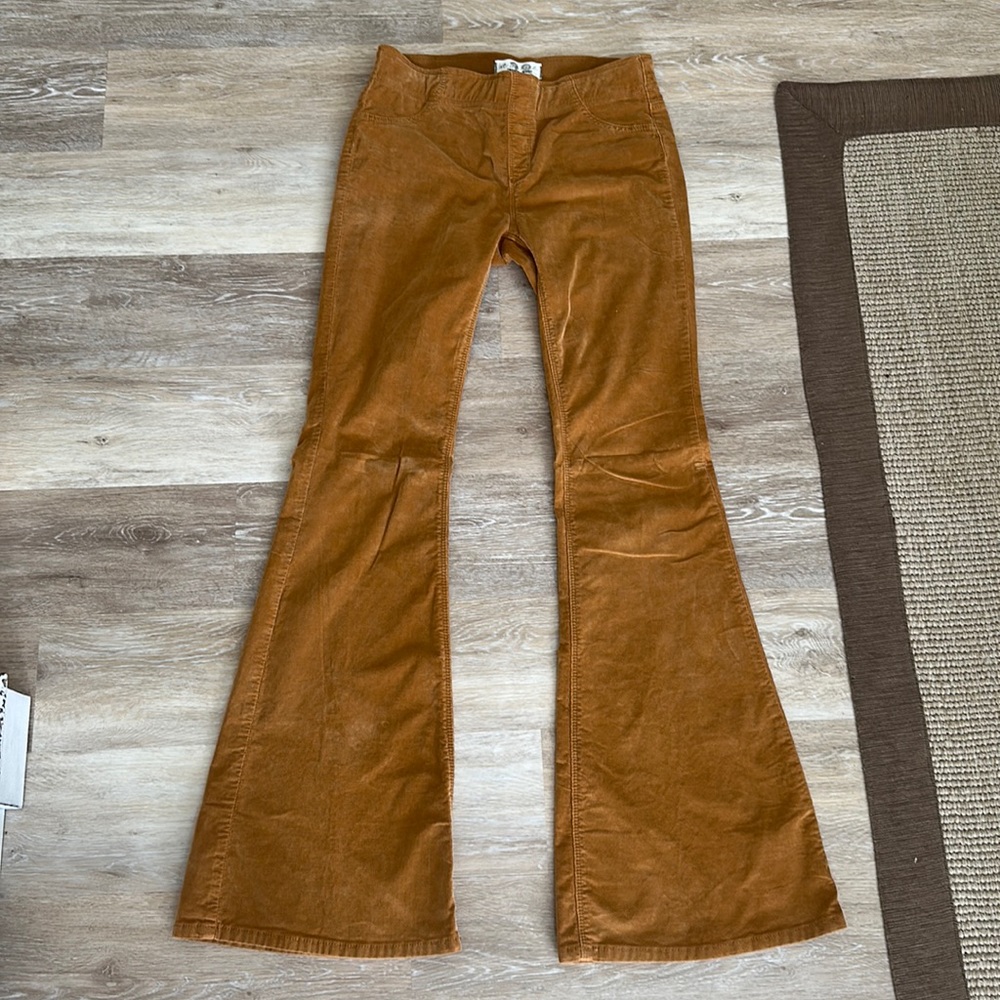 Free People We The Free Corduroy Flair Pants Stretchy Size 28